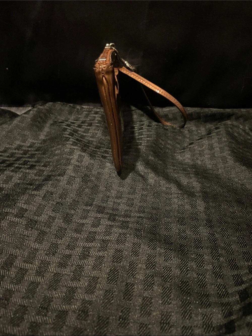 Coach Bronze Wristlet Wallet with Strap/ like new